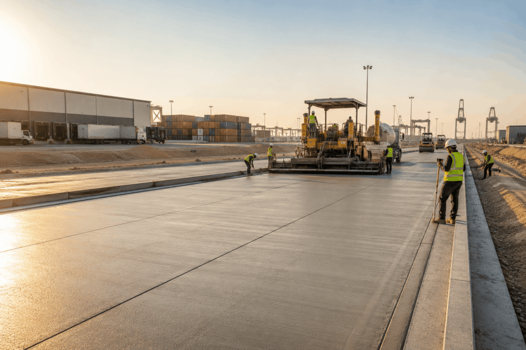 Concrete Road Construction