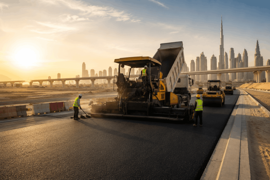 Hot Mix Asphalt (HMA) Road Construction​