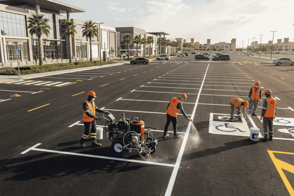 Parking Lot & Car Park Line Marking