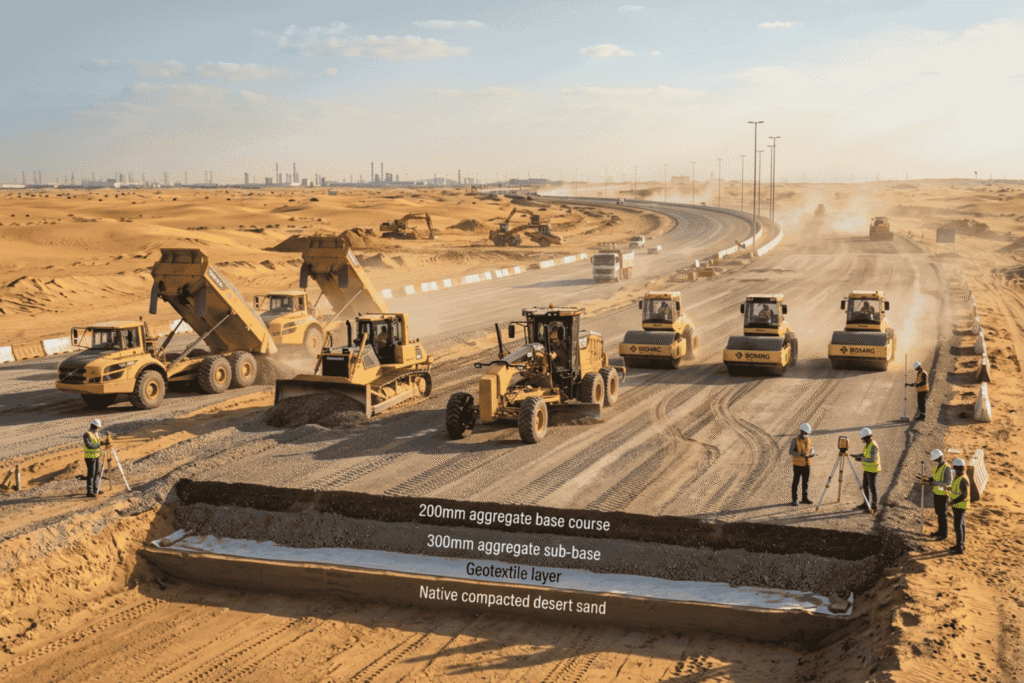 Sub-base & Road Base Construction